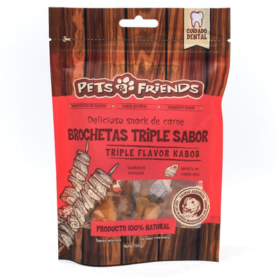 Brochetas Triple Sabor