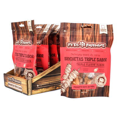 Brochetas Triple Sabor